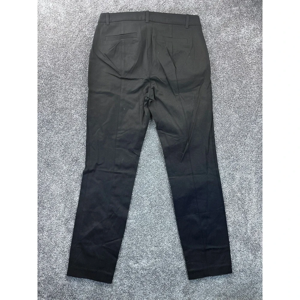 J.Crew Dress Pants Womens‎ 6/S Mercantile Mid Rise Ankle Crop Stretch Black NWT